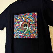 Load image into Gallery viewer, Event Horizon Black Heavy Cotton T-Shirt - NARBONEZZ