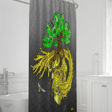 Load image into Gallery viewer, Honeydust Grey Shower Curtain - NARBONEZZ