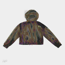 Load image into Gallery viewer, Llamated Frontier Women&#39;s Cropped Windbreaker - NARBONEZZ