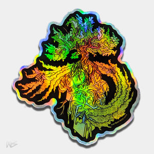 Holographic Plant Sticker Pack - NARBONEZZ