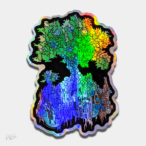 Holographic Plant Sticker Pack - NARBONEZZ