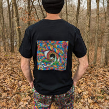Load image into Gallery viewer, Event Horizon Black Heavy Cotton T-Shirt - NARBONEZZ